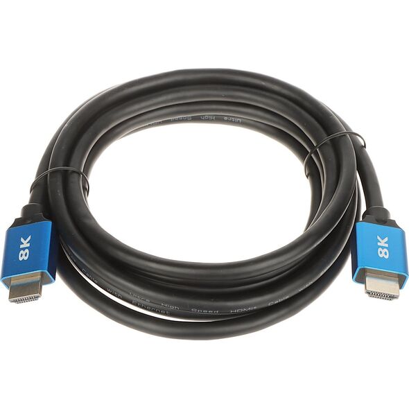 Kabel HDMI - HDMI 3m czarny (HDMI-3-V2.1)