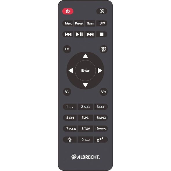 Radio Albrecht Albrecht DR 690 CD Internetradio schwarz CD/DAB+/UKW/BT