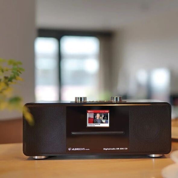 Radio Albrecht Albrecht DR 690 CD Internetradio schwarz CD/DAB+/UKW/BT