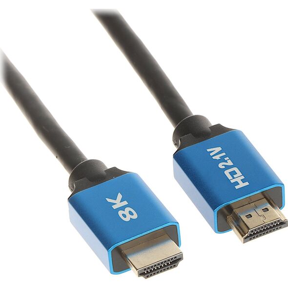 Kabel HDMI - HDMI 1.5m czarny (HDMI-1.5-V2.1)