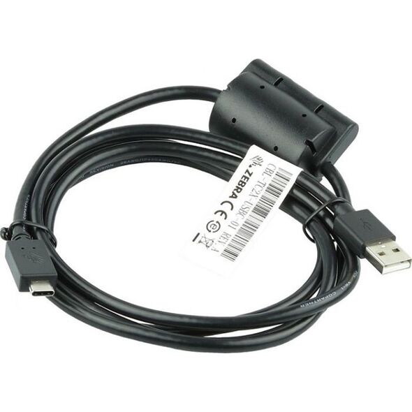 Kabel USB Zebra USB-A - USB-C Czarny (CBL-TC2X-USBC-01)