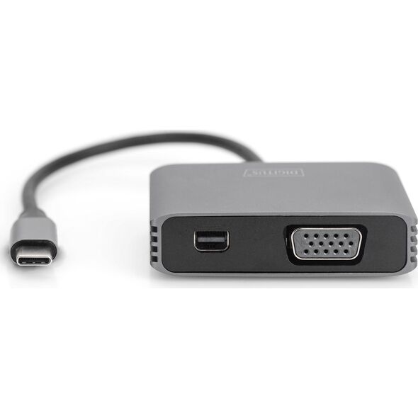 System przekazu sygnału AV Digitus 0.2M USB-C-MINIDP+VGA ADAPTER 0.2M USB-C-MINIDP+VGA ADAPTER