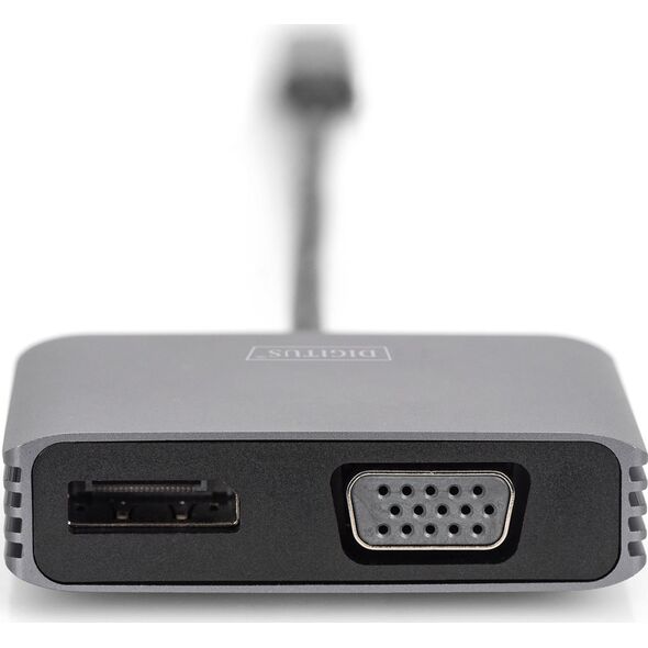 Adapter USB Digitus 0.2MUSB-C - DP + VGA ADAPTER 0.2MUSB-C - DP + VGA ADAPTER