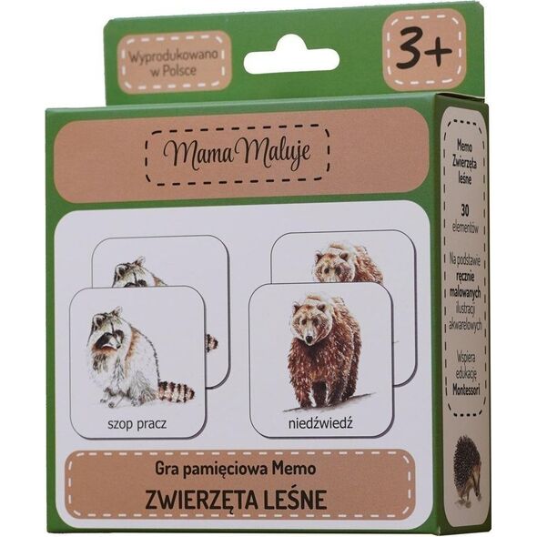 Mama Maluje Memo Zwierzęta Leśne