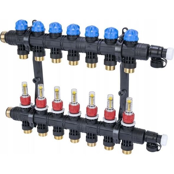 Afriso Rozdzielacz ProCalida EF1 K 7 obiegów grzewczych, G1, 0,2÷1,6 l/minA