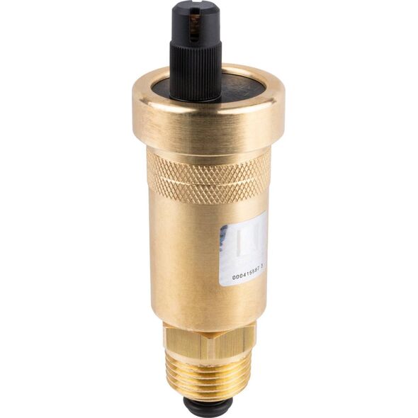 Afriso Odpowietrznik automatyczny, pionowy PrimoVent G3/8 z Aquastop i zaworem stopowym R1/2 (S)A
