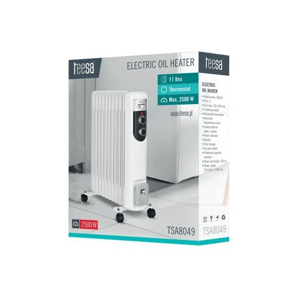 Grzejnik Teesa TSA8049 olejowy 2500 W