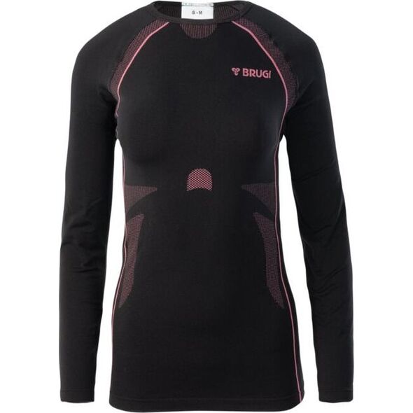 Brugi Bielizna termoaktywna damska bluza Brugi 2RC3 czarna rozmiar L/XL