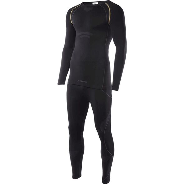 Brugi Bielizna termoaktywna męska zestaw bluza + spodnie kalesony legginsy Brugi 4RCG czarny rozmiar XXL/XXXL