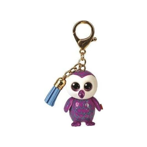 Breloczek TY TY Beanie Boos Mini Boos Brelok Moonlight fioletowa sowa 25054