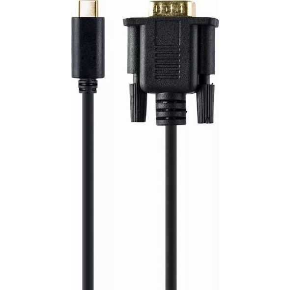 Kabel USB Gembird USB-C - D-Sub (VGA) 2 m Czarny (A-CM-VGAM-01)