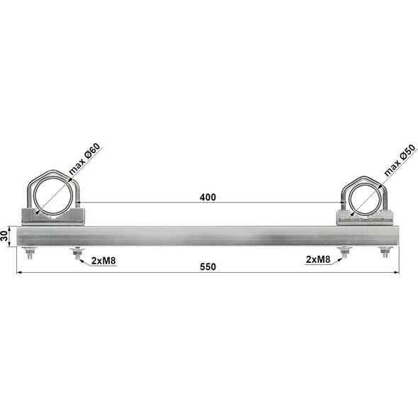 Delta Obejma dystansowa OR-40R50/60