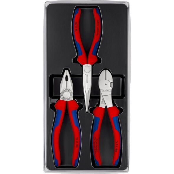 Knipex KNIPEX ZESTAW SZCZYPIEC DO PRAC SERWISOWYCH 3szt. 0305180/2615200/7405180