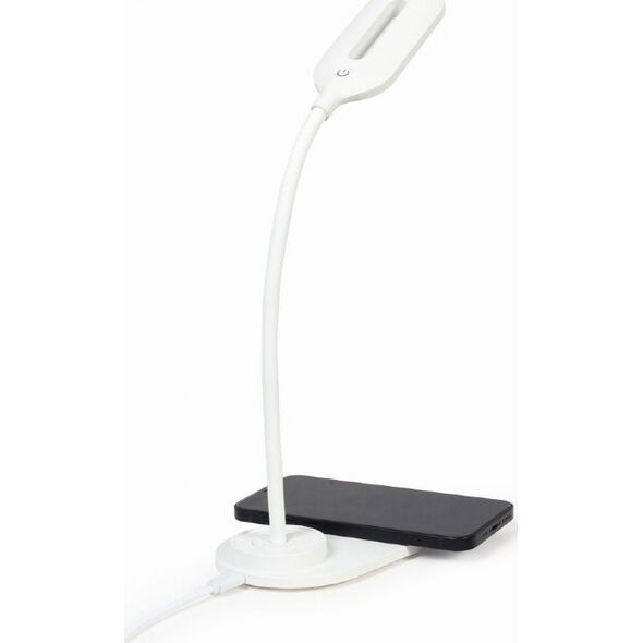 Lampka biurkowa Gembird biała  (TA-WPC10-LED-01-W)