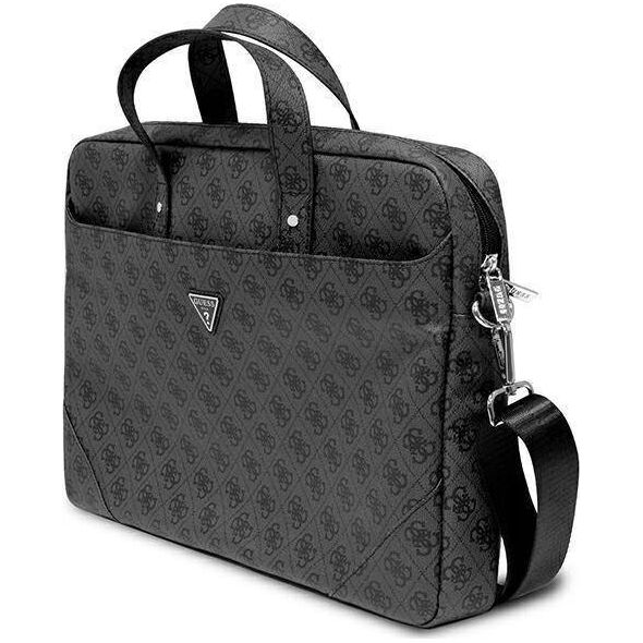 Torba Guess Guess Torba GUCB15P4TK 16" czarny/ black Saffiano 4G Hot Stamp Triangle Logo