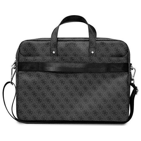 Torba Guess Guess Torba GUCB15P4TK 16" czarny/ black Saffiano 4G Hot Stamp Triangle Logo