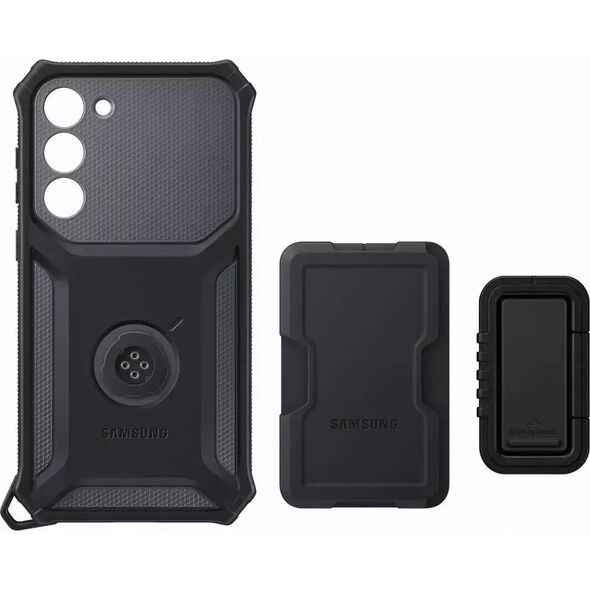 Samsung Etui Samsung Rugged Gadget Case do Samsung Galaxy S23+ Plus pancerny pokrowiec ring holder podstawka szare