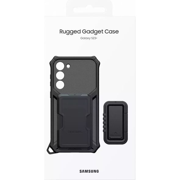 Samsung Etui Samsung Rugged Gadget Case do Samsung Galaxy S23+ Plus pancerny pokrowiec ring holder podstawka szare