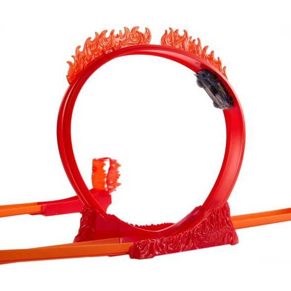Mattel Hot Wheels Track Builder Kaskaderska pętla ognia Zestaw do zabawy HMC04 MATTEL