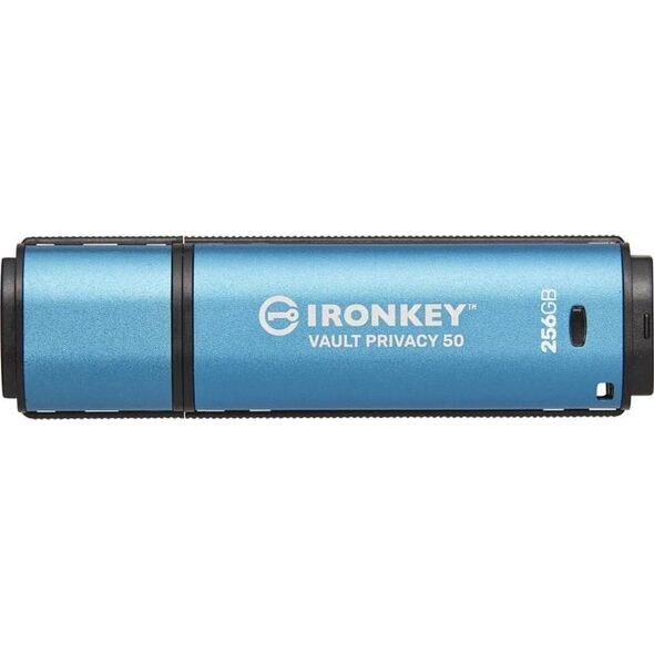 Pendrive Kingston Kingston IronKey Vault Privacy 50 256 GB, USB stick (light blue/black, USB-A 3.2 Gen 1)