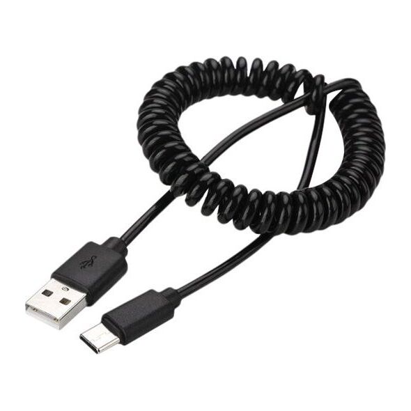 Kabel USB Gembird USB-A - USB-C 0.6 m Czarny (CC-USB2C-AMCM-0.6M)