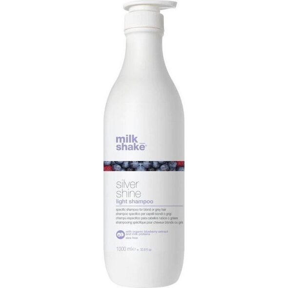 Milk Shake  Silver Shine Light Shampoo szampon redukujący żółte refleksy do włosów siwych i rozjaśnianych 1000ml