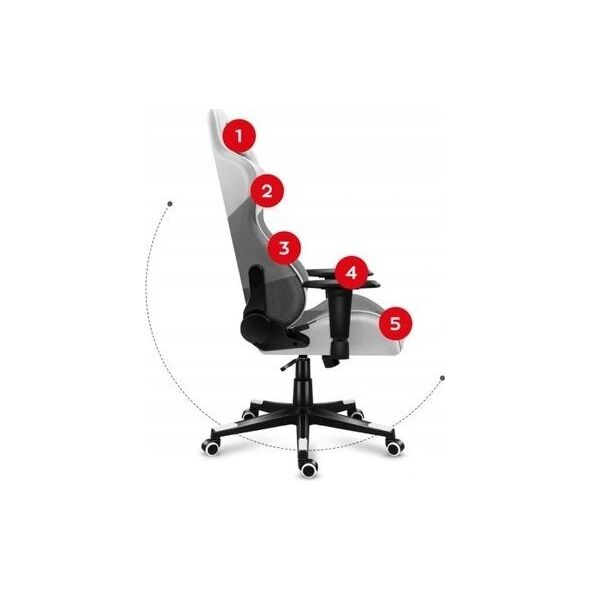 Fotel Huzaro Force 6.2 White Mesh