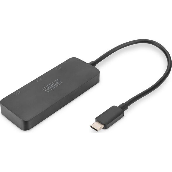 HUB USB Digitus DIGITUS USB-Hub 3-Port  C  ->3xDP   m.Kabel          schwarz