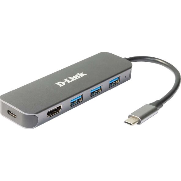 HUB USB D-Link D-Link DUB-2333  5-in-1 USB-C Hub mit HDMI/USB-PD retail