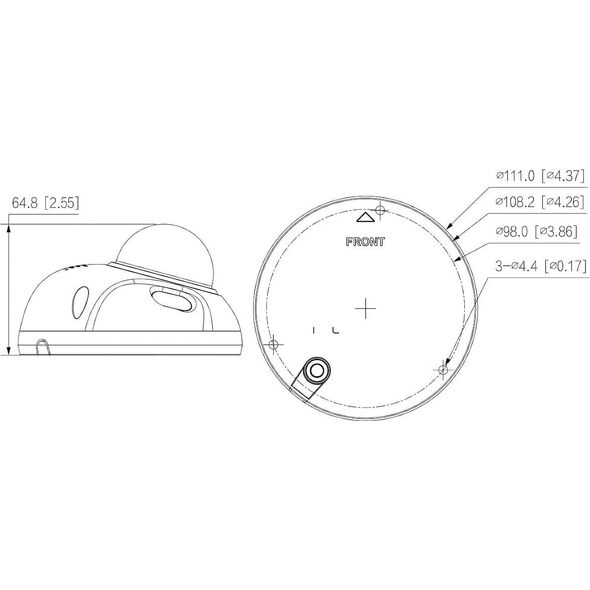 Kamera IP Dahua Technology KAMERA WANDALOODPORNA IP IPC-HDBW3541F-AS-0280B-S2 - 5&nbsp|Mpx 2.8&nbsp|mm DAHUA