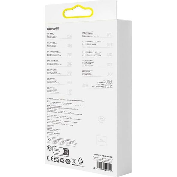 Kabel USB Baseus USB-C - Lightning 1 m Fioletowy (CATS010205)