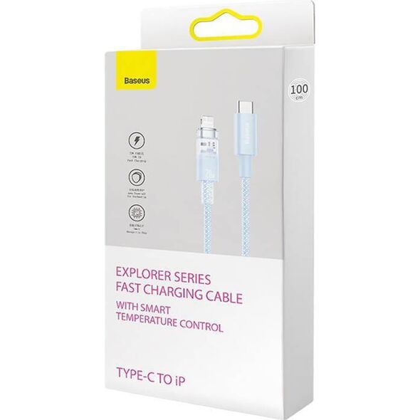 Kabel USB Baseus USB-C - Lightning 1 m Niebieski (CATS010203)