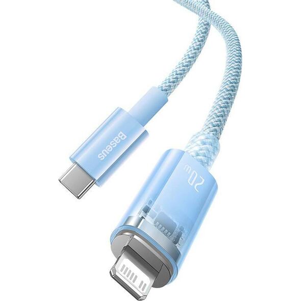 Kabel USB Baseus USB-C - Lightning 1 m Niebieski (CATS010203)