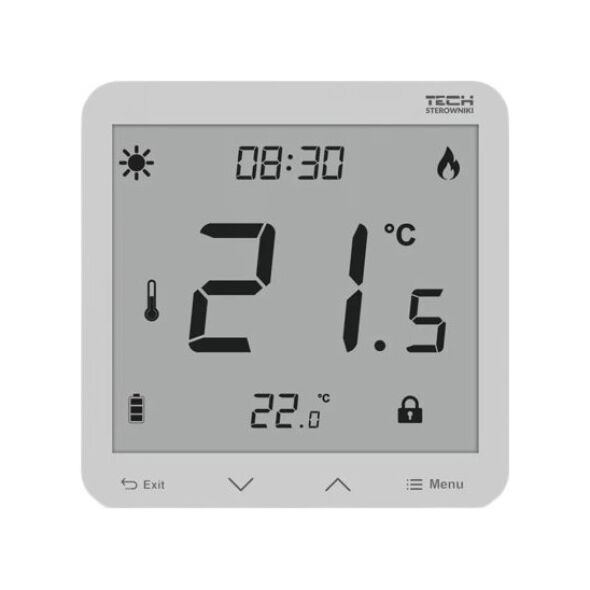 Tech Regulator pokojowy przewodowy, dwustanowy r T-3.1, biały STT-3.1WH