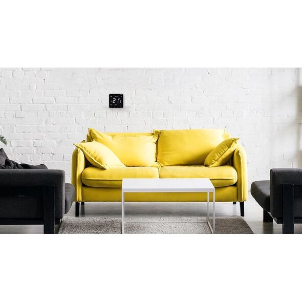 Tech Sterownik ST-297V3 pokojowy dwustanowy podtynkowy (3 mm szkło) czarny
