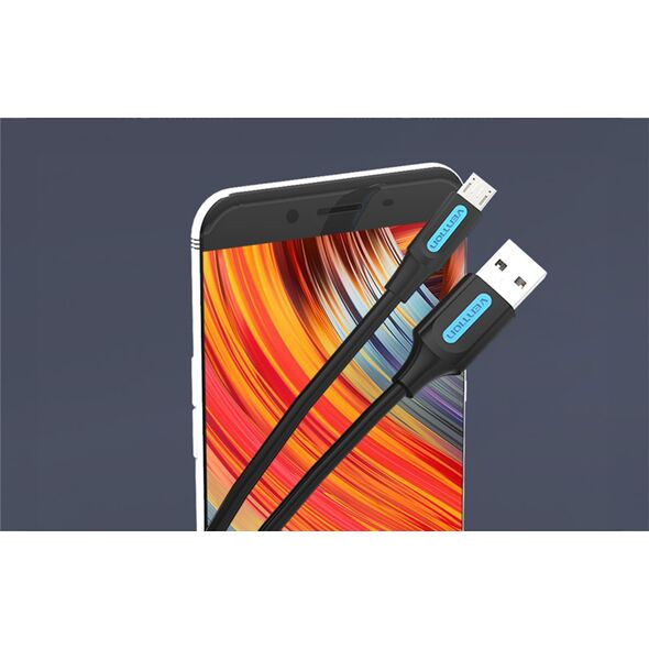 Kabel USB Vention USB-A - microUSB 1 m Czarny (COLBF)