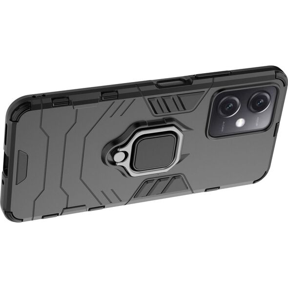 Hurtel Ring Armor etui do Xiaomi Redmi Note 12 5G / Poco X5 5G pancerny pokrowiec uchwyt magnetyczny ring czarne