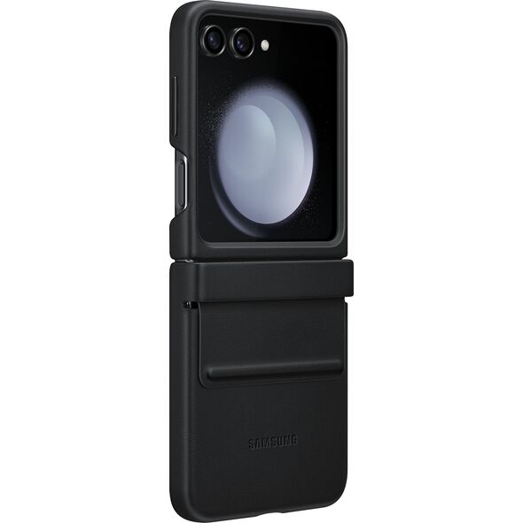 DefaultBrand Etui Samsung EF-VF731PBEGWW Z Flip5 czarny/black Flap ECO-Leather Case
