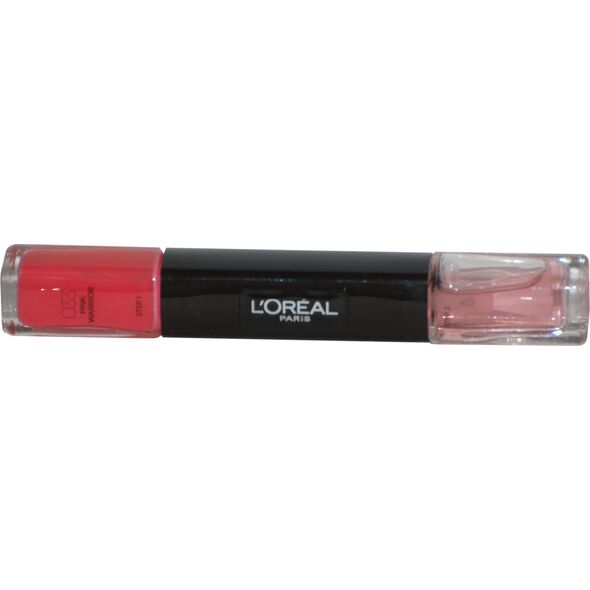 XXX_Loreal (L’Oreal Paris) L'Oreal Paris, Infallible, Nail Polish 2-In-1, 033, Pink Warrior, 2 x, 5 ml For Women