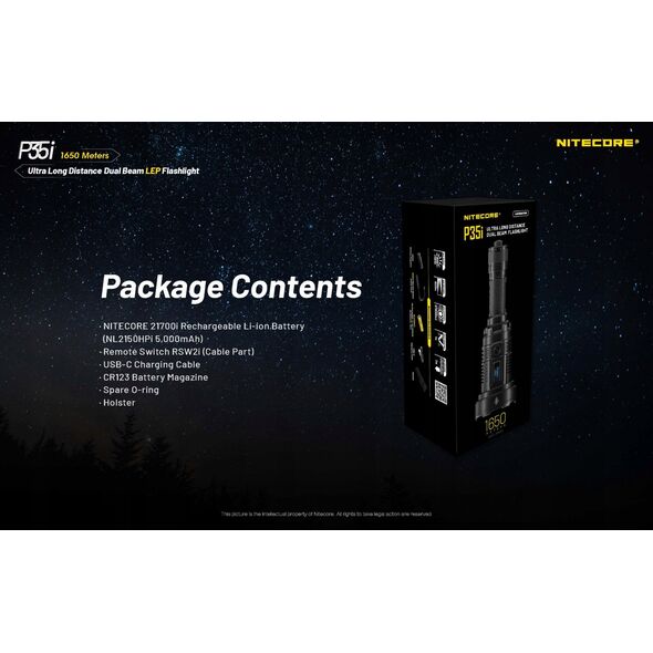 Latarka Nitecore FLASHLIGHT PRECISE SERIES/3000 LUMENS P35I NITECORE
