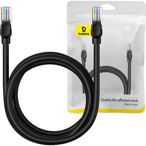 Baseus Kabel sieciowy Baseus Ethernet CAT5, 2m (czarny)