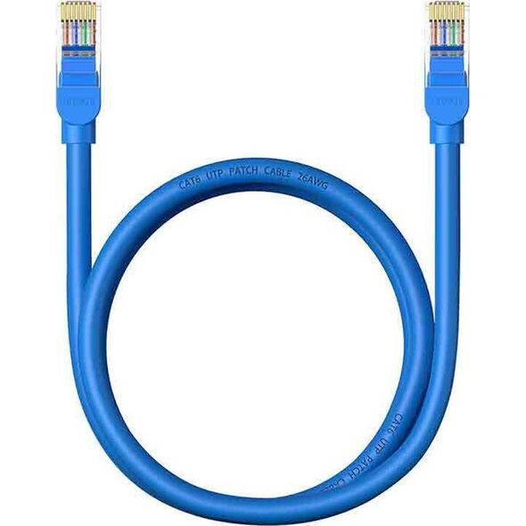 Baseus Kabel sieciowy Baseus Ethernet RJ45, Cat.6, 1m (niebieski)