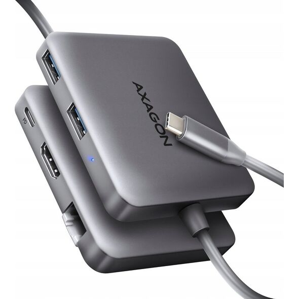 HUB USB Axagon HMC-5HL Wieloportowy hub 2x USB-A, 4K HDMI, GLAN, USB 3.2 Gen 1, PD 100W, 15cm USB-C kabel