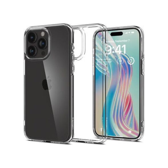 Spigen Spigen Crystal Hybrid, crystal clear - iPhone 15 Pro