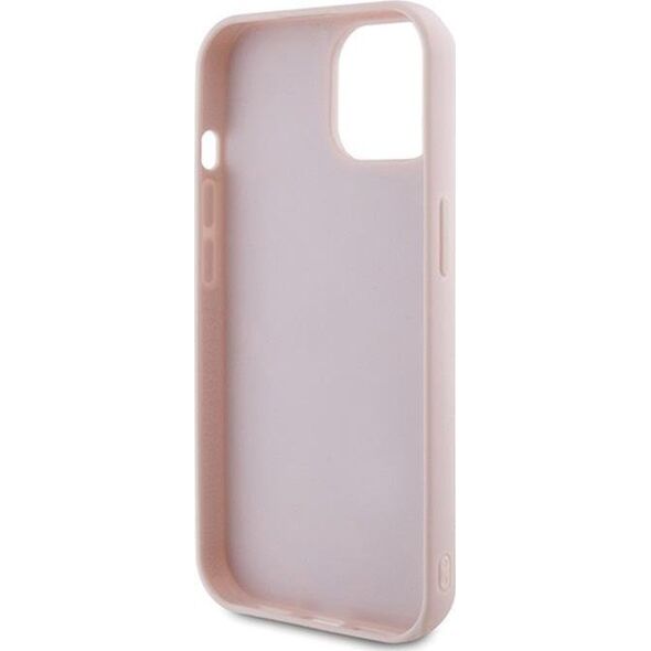 Guess Guess GUHCP15SPSQSQSP iPhone 15 6.1" różowy/pink hardcase Quilted Metal Logo