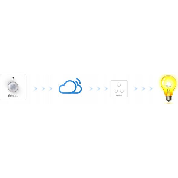 MILESIGHT Milesight WS202 Czujnik Ruchu (PIR ) oraz obecności światła w technologii LoraWan Zasięg pomiaru do 8 metrów