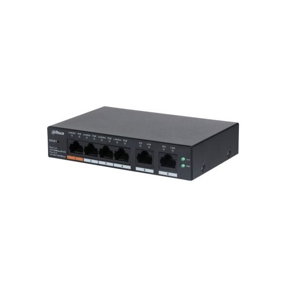 Switch Dahua Technology DAHUA Switch||CS4006-4ET-60|Type L2|Desktop/pedestal|PoE ports 4|CS4006-4ET-60