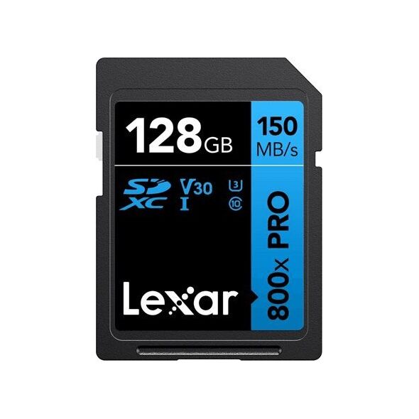 Karta Lexar 800X Pro SDXC 128 GB Class 10 UHS-I/U3 V30 (LSD0800P128G-BNNNG)
