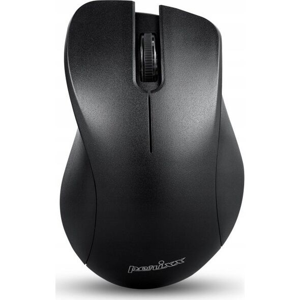 Mysz Perixx Mysz bezprzewodowa Perixx PERIMICE-621 optyczna 1600dpi 2.4 GHz, czarna, silent, cicha, bezklikowa