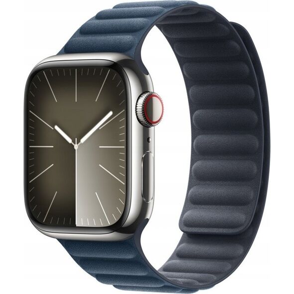 Apple Pasek karbowany magnetyczny w kolorze głębi oceanu do koperty 41 mm - rozmiar M/L